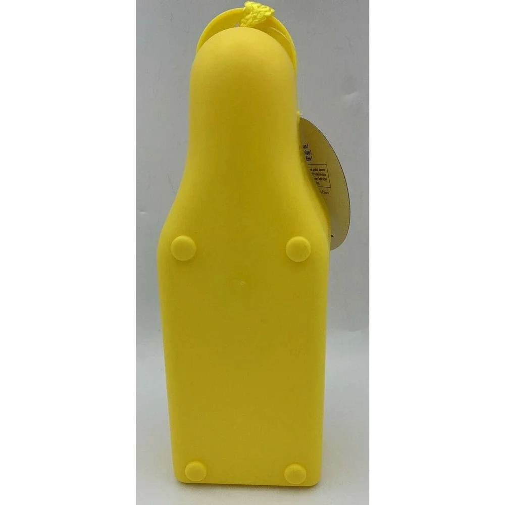 Portable Pet Dog Cat Water Drinking Feeding Bottle Bowl Dish‎ Travel 10oz YELLOW